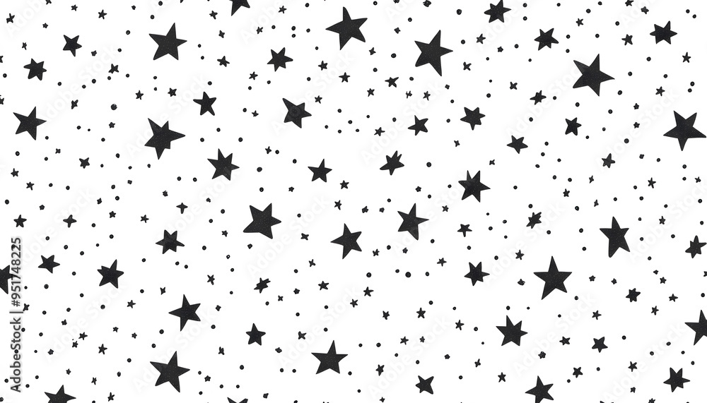 Fototapeta premium Repeating small icons, like stars, dots, or simple symbols, evenly spaced on a neutral background for a subtle pattern.