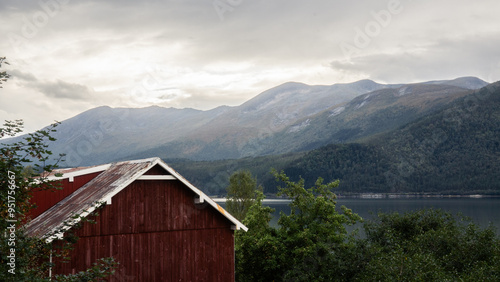 golden hour over the fjords of norway