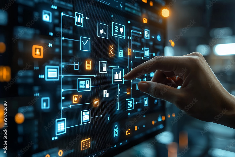 Digital Interface with Data Visualization and Business Intelligence Digital Interface with Data Visualization and Business Intelligence