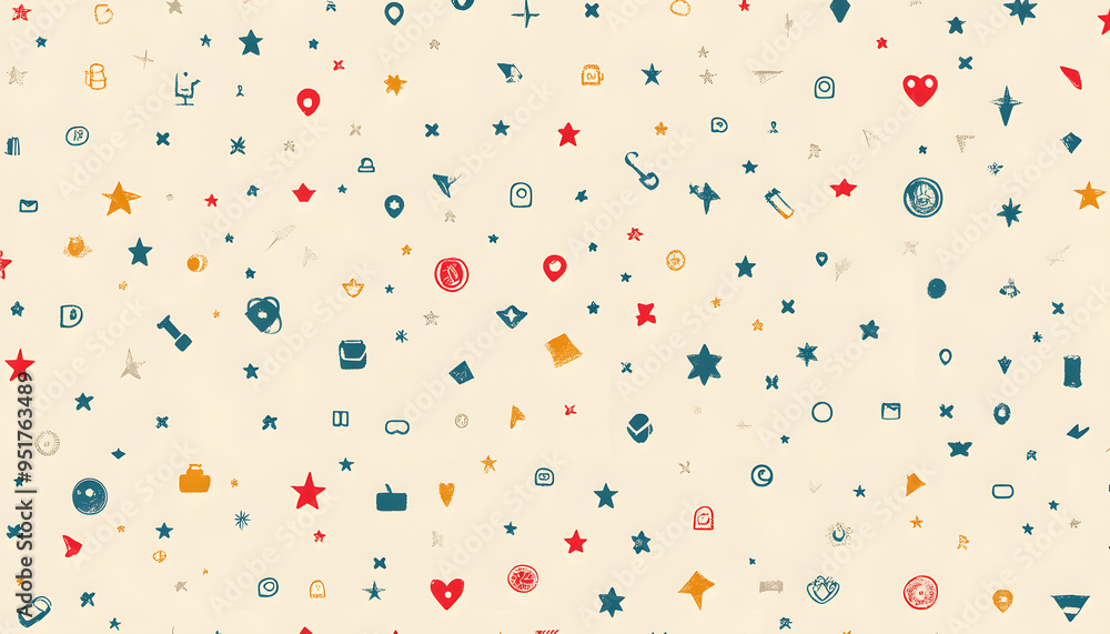 Repeating small icons, like stars, dots, or simple symbols, evenly spaced on a neutral background for a subtle pattern. Repeating small icons, like stars, dots, or simple symbols, evenly spaced on a neutral background for a subtle pattern.