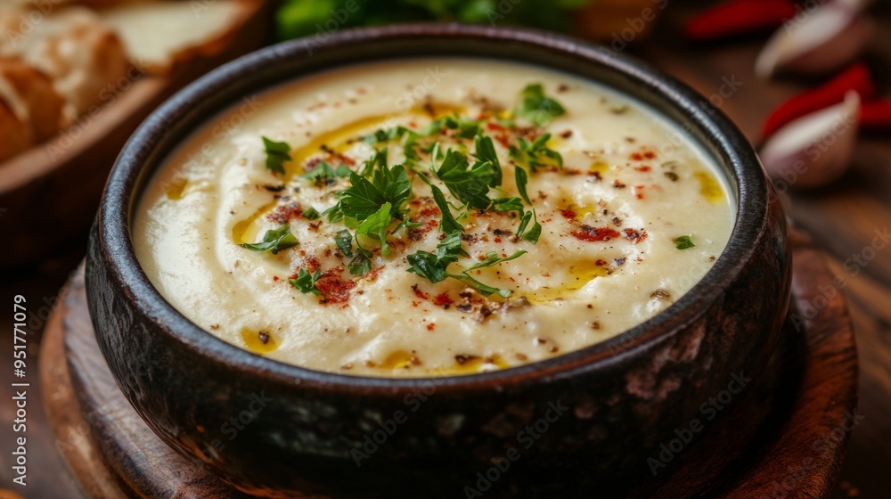 The national cuisine of Bulgaria: Soup Tarator. The national cuisine of Bulgaria: Soup Tarator.