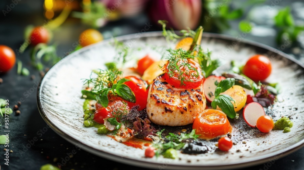 Beautiful food on a plate Beautiful food on a plate