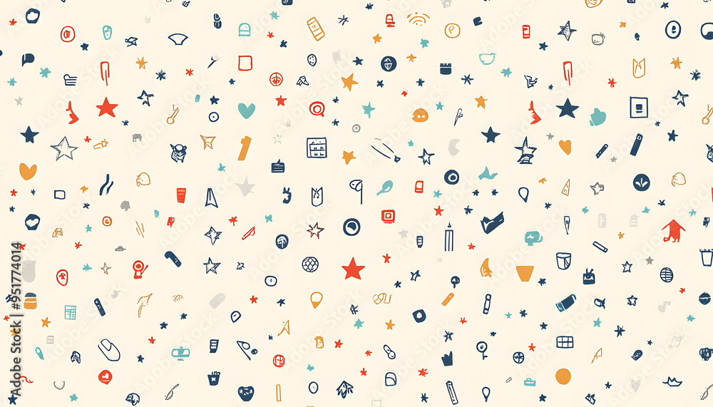 Repeating small icons, like stars, dots, or simple symbols, evenly spaced on a neutral background for a subtle pattern. Repeating small icons, like stars, dots, or simple symbols, evenly spaced on a neutral background for a subtle pattern.