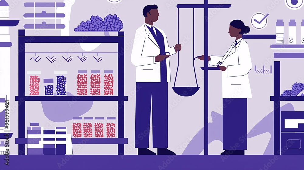 Quality Control Manager Conducting Product Inspections in Lab with Certification Quality Control Manager Conducting Product Inspections in Lab with Certification