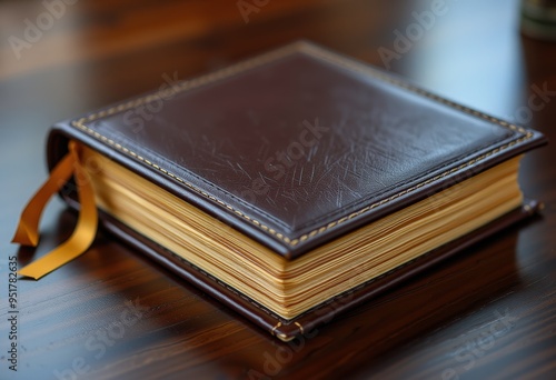 old book on wooden background