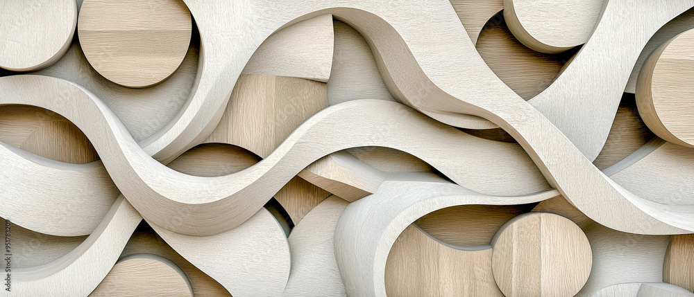 Abstract 3D Art Sculpture A Minimalist Curved Form in Monochrome Tones Exemplifying Modern Artistic Expression and Creative Design in a Contemporary Setting Abstract 3D Art Sculpture A Minimalist Curved Form in Monochrome Tones Exemplifying Modern Artistic Expression and Creative Design in a Contemporary Setting