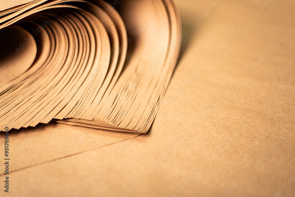 Background with sheets of craft paper. Background with sheets of craft paper.