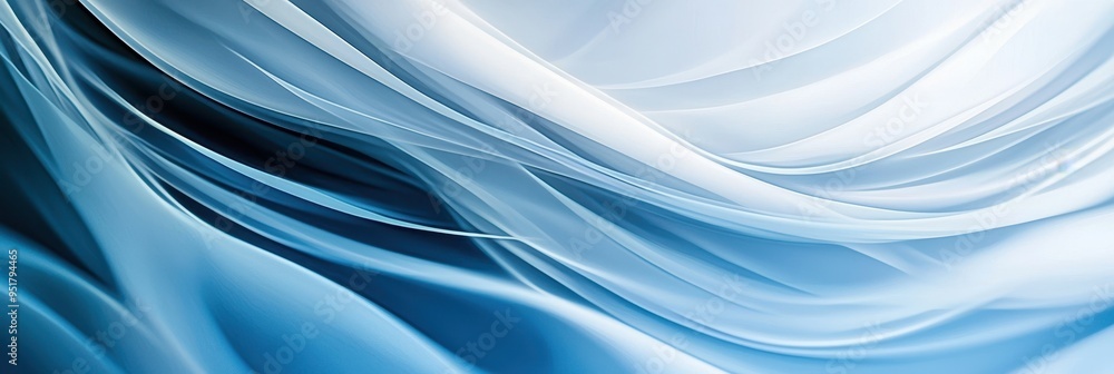 Flowing Blue Silk Fabric Background, Perfect Copyspace for Luxury Goods and High Fashion Ads Flowing Blue Silk Fabric Background, Perfect Copyspace for Luxury Goods and High Fashion Ads