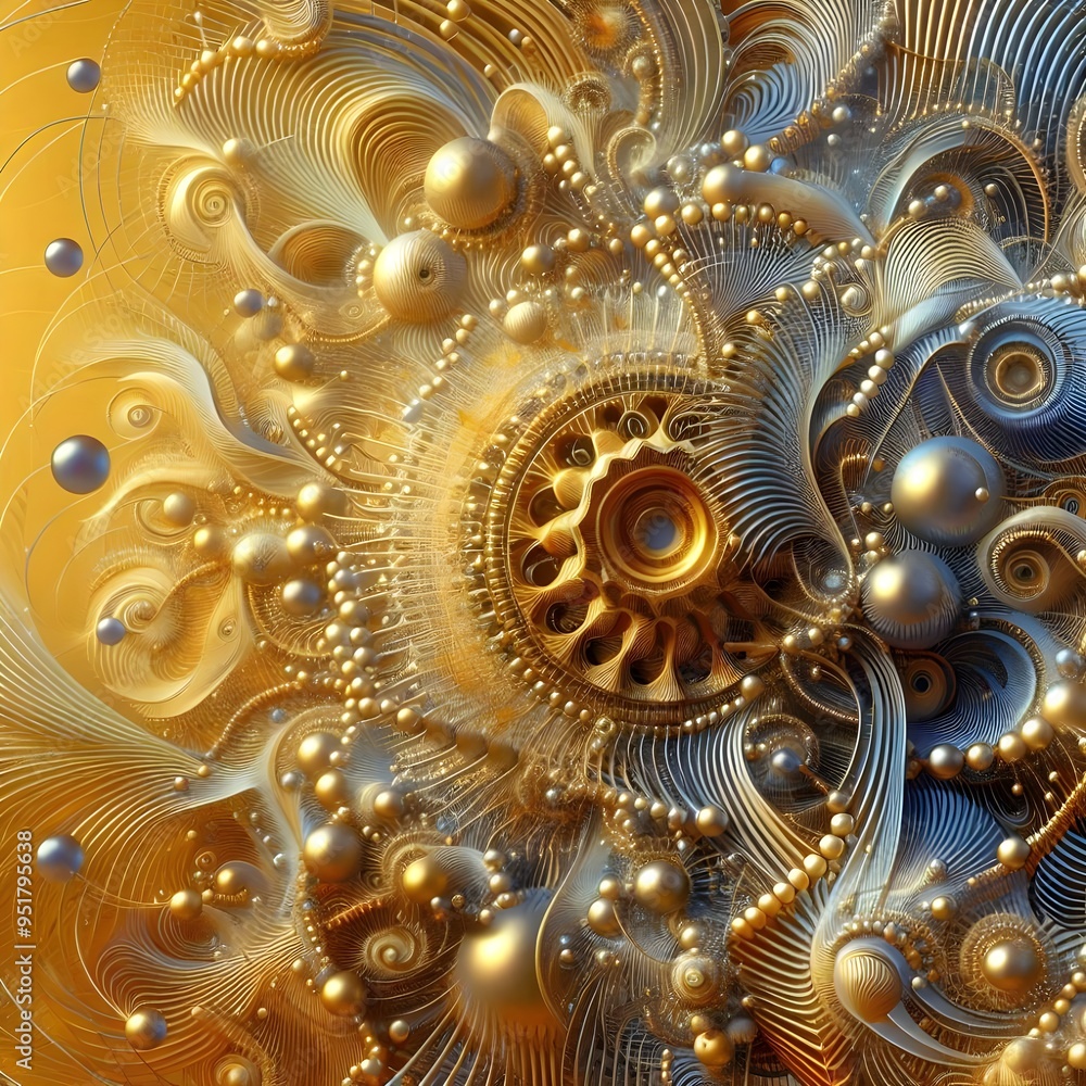 abstract fractal background with circles abstract fractal background with circles