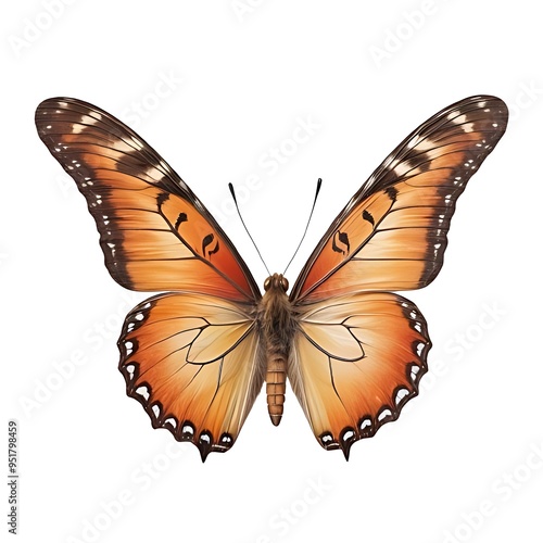 Butterfly, isolated on white background 