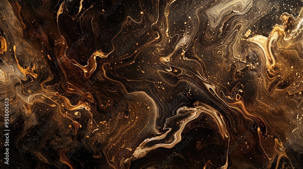 Dark marble texture with intricate swirls of black and brown, showcasing natural elegance. Dark marble texture with intricate swirls of black and brown, showcasing natural elegance.