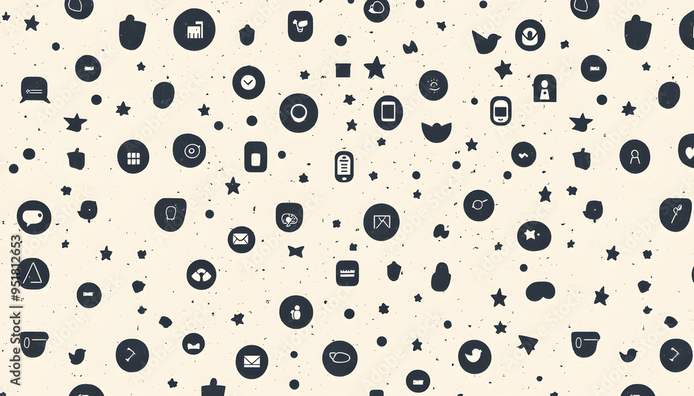 Repeating small icons, like stars, dots, or simple symbols, evenly spaced on a neutral background for a subtle pattern. Repeating small icons, like stars, dots, or simple symbols, evenly spaced on a neutral background for a subtle pattern.