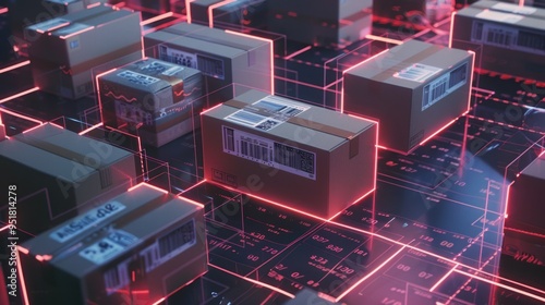 Packages Flowing Through a Digital Network