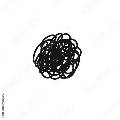abstract tangled thread