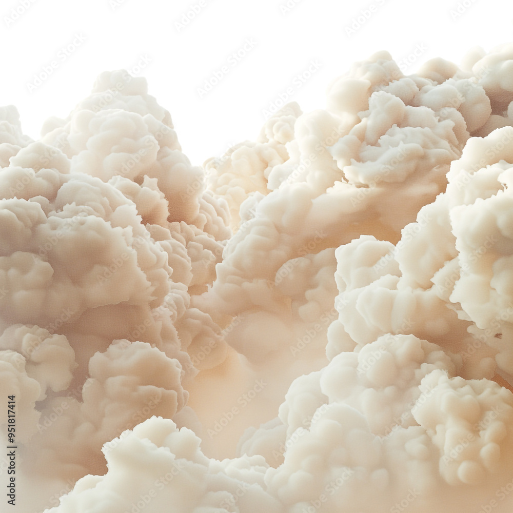 Abstract Cloudscape with Soft Textures Abstract Cloudscape with Soft Textures