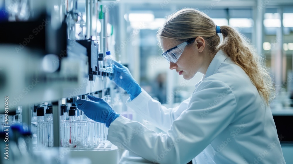 Scientist Working in Laboratory Scientist Working in Laboratory
