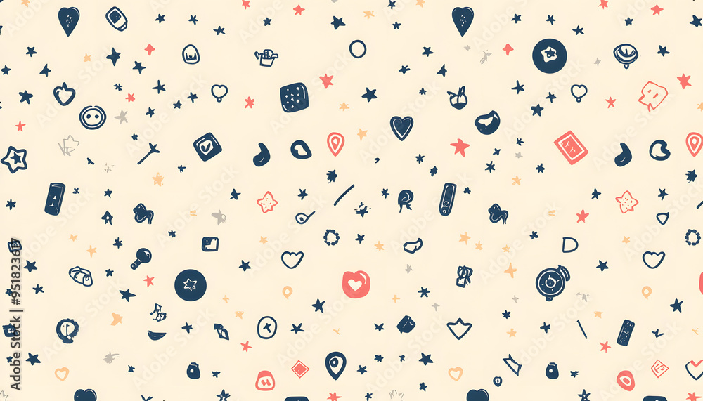 Repeating small icons, like stars, dots, or simple symbols, evenly spaced on a neutral background for a subtle pattern. Repeating small icons, like stars, dots, or simple symbols, evenly spaced on a neutral background for a subtle pattern.
