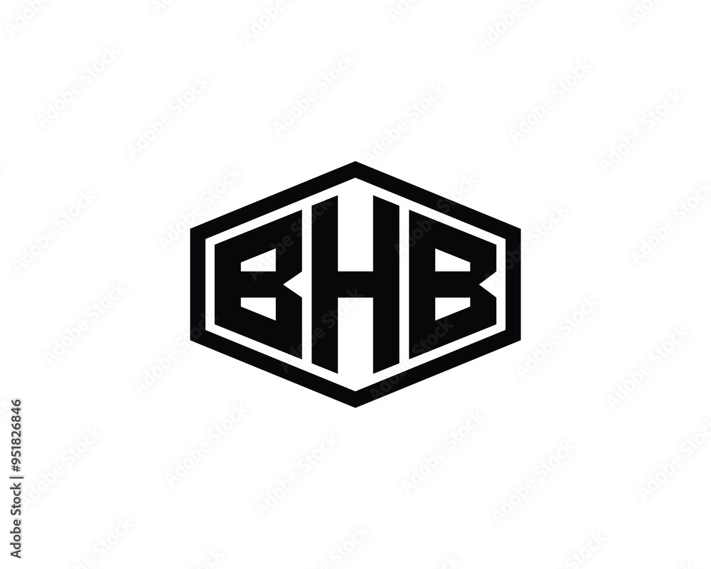 BHB Logo design vector template. BHB BHB Logo design vector template. BHB