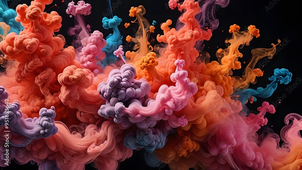 Fototapeta premium Colorful smoke