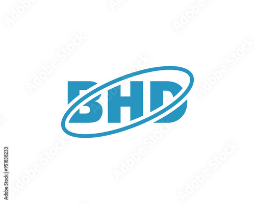 BHD logo design vector template. BHD photo