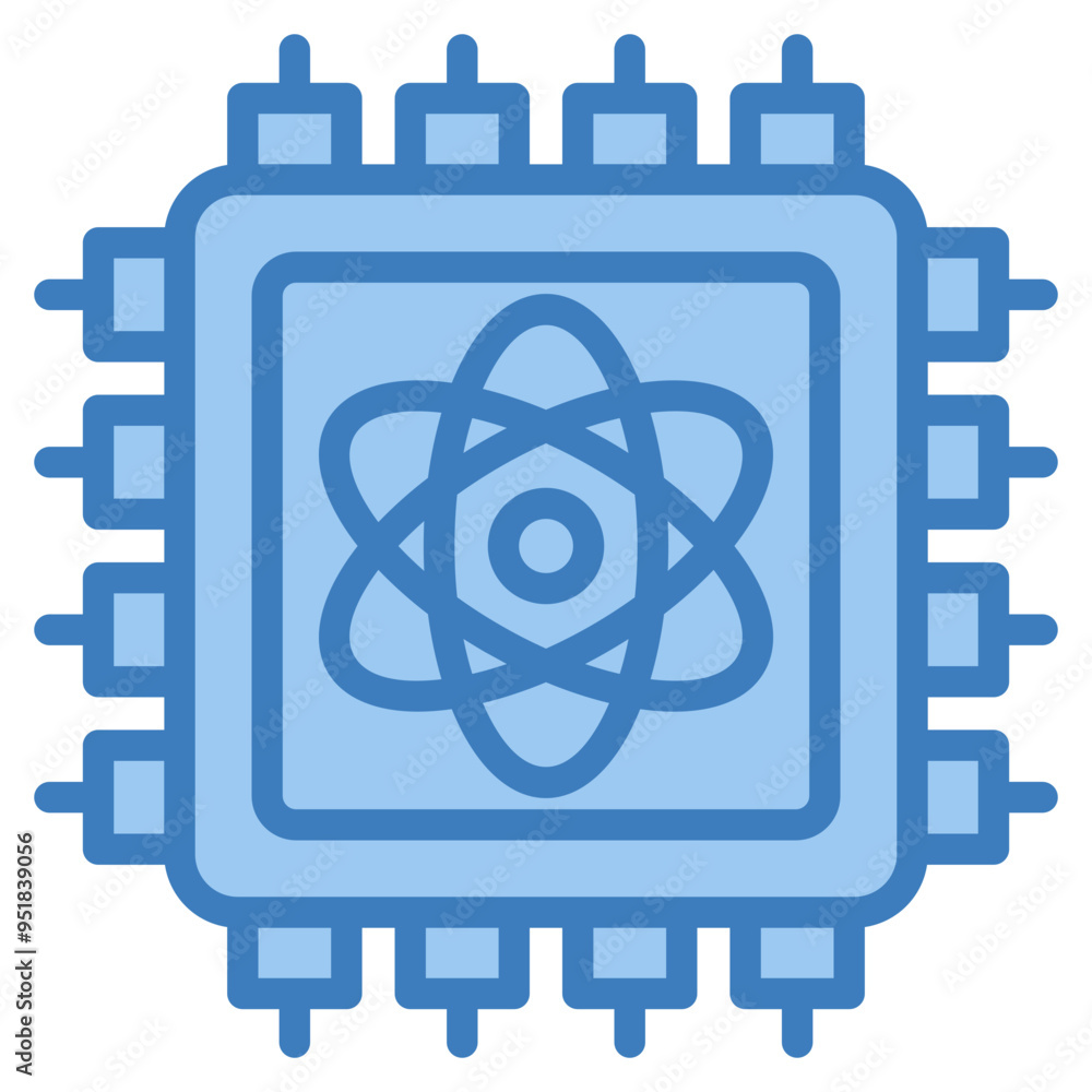 Quantum Computing Icon Element For Design Quantum Computing Icon Element For Design