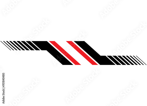 Vector pattern on board car, motorcycle, boat, toys, sportswear. Modern sports design element. Racing strip. Vector background