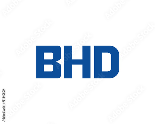 BHD logo design vector template. BHD photo