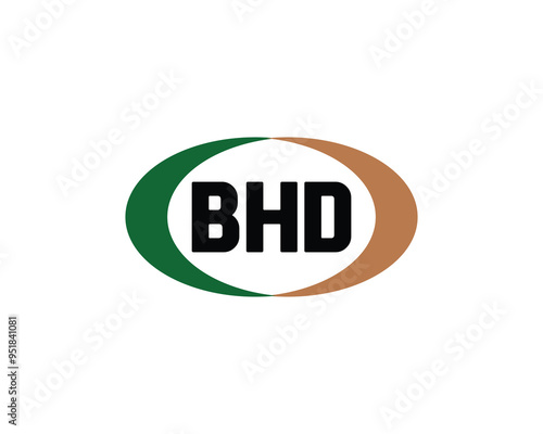 BHD logo design vector template. BHD