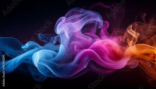 Dynamic colorful smoke effects