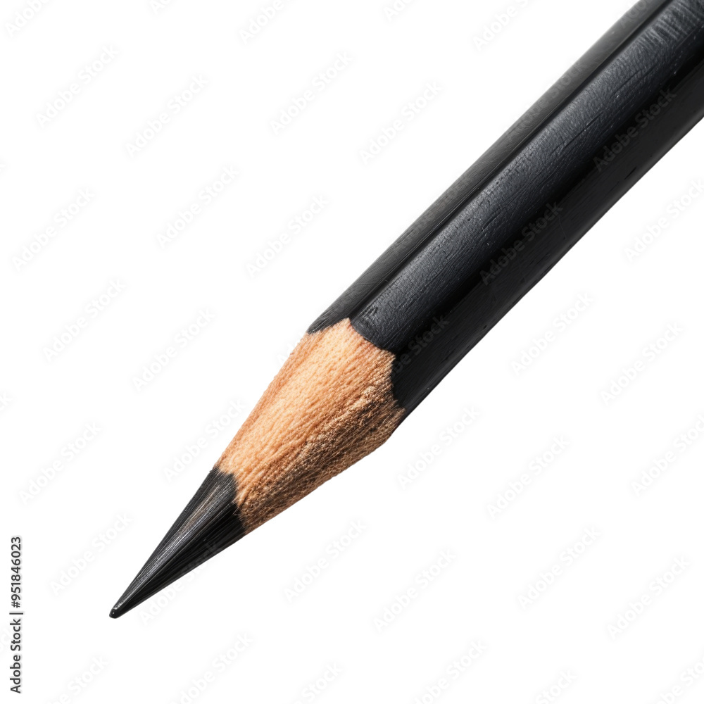 Black pencil isolated on transparent or white background Black pencil isolated on transparent or white background