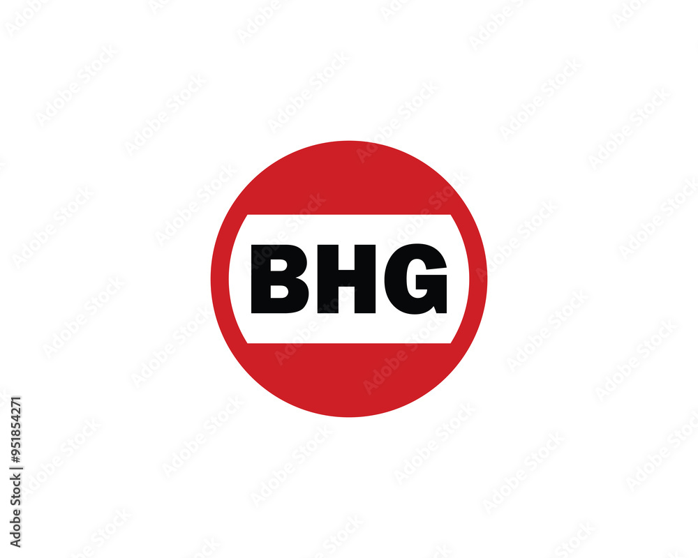 BHG logo design vector template. BHG BHG logo design vector template. BHG