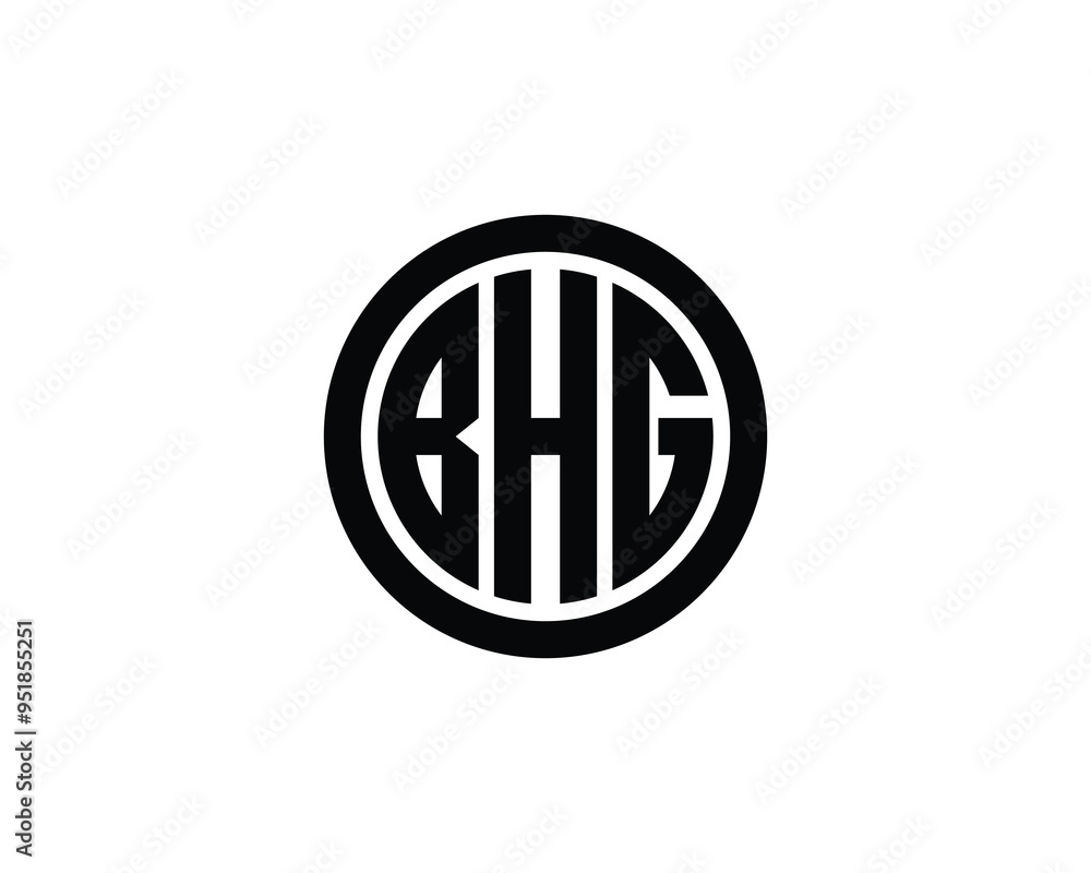 BHG logo design vector template. BHG BHG logo design vector template. BHG