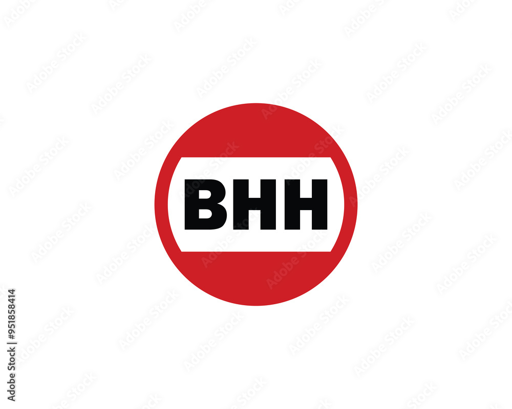 BHH logo design vector template. BHH BHH logo design vector template. BHH