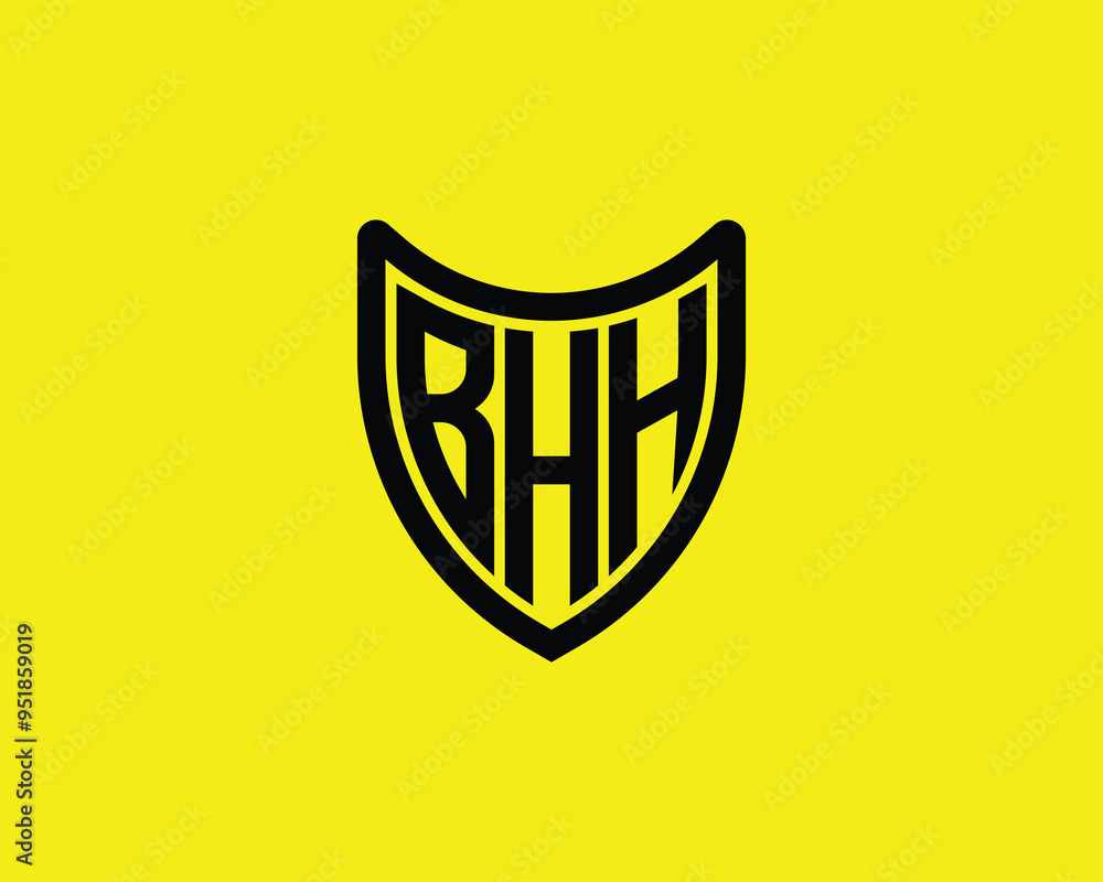 BHH logo design vector template. BHH BHH logo design vector template. BHH