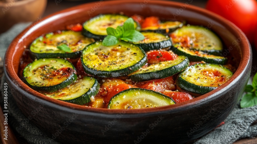 The national cuisine of Bulgaria: A spicy appetizer of zucchini. The national cuisine of Bulgaria: A spicy appetizer of zucchini.