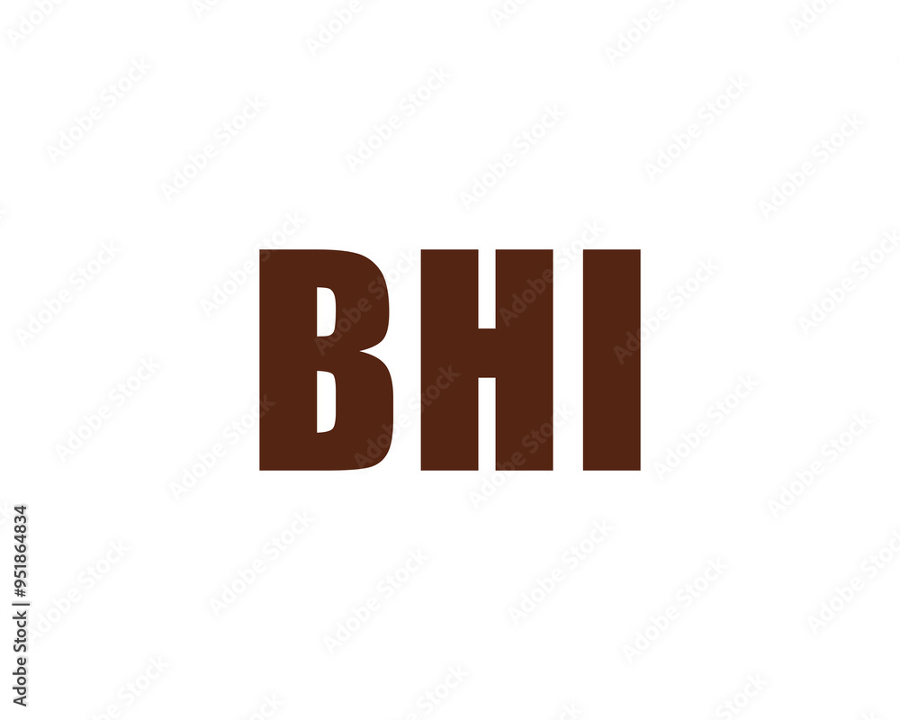 BHI logo design vector template. BHI BHI logo design vector template. BHI