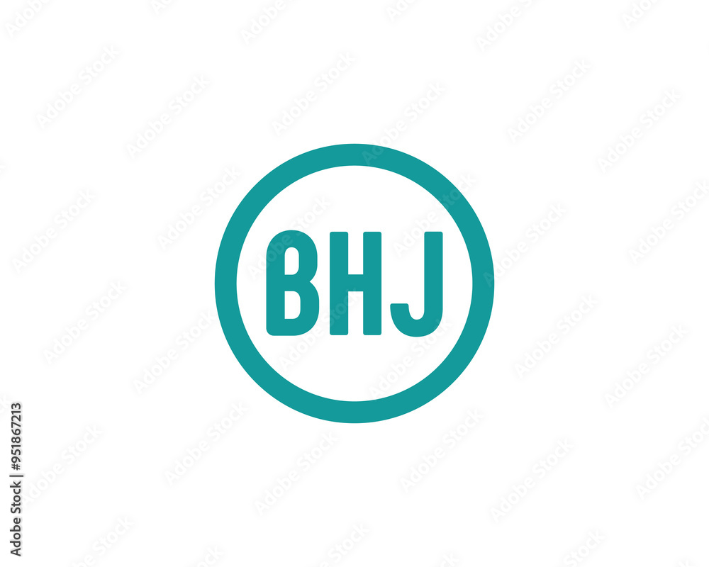 BHJ logo design vector template. BHJ BHJ logo design vector template. BHJ