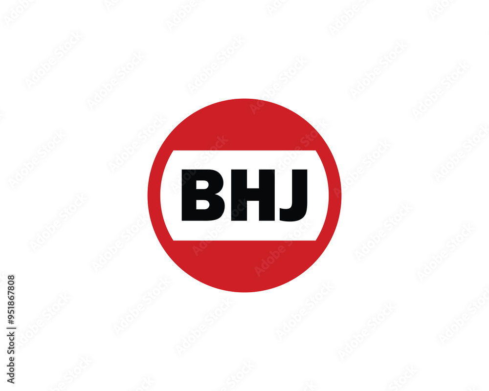 BHJ logo design vector template. BHJ BHJ logo design vector template. BHJ