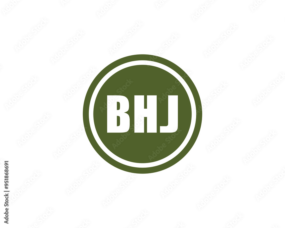 BHJ logo design vector template. BHJ BHJ logo design vector template. BHJ