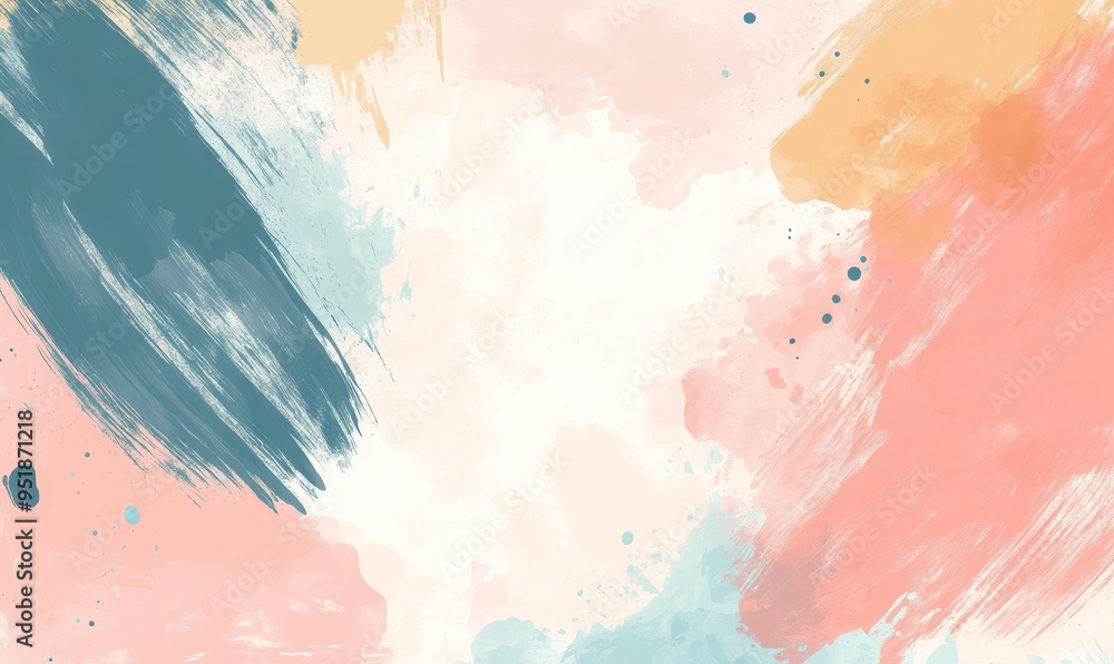 Abstract pastel watercolor background with brush strokes, simple, minimalist, vector illustration, flat design, Abstract pastel watercolor background with brush strokes, simple, minimalist, vector illustration, flat design,