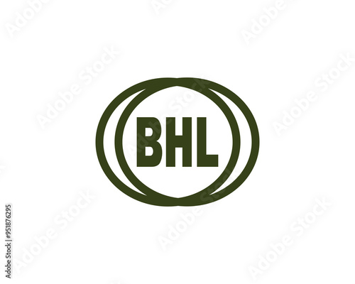 BHL Logo design vector template. BHL photo