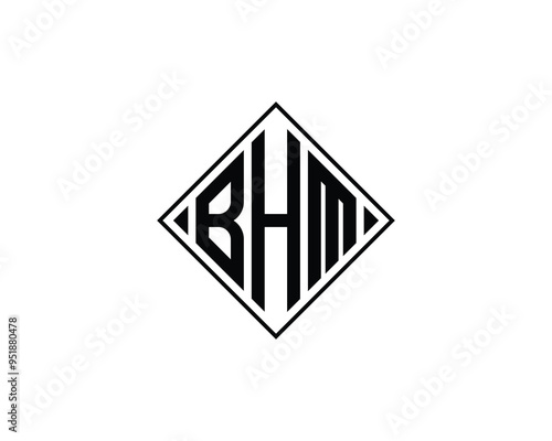 BHM logo design vector template. Free Download BHM logo design vector template. - GFXLoad