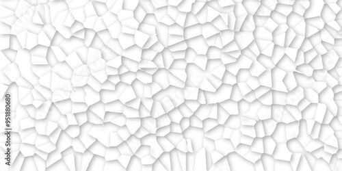 Abstract vector design 3d digital background white broken glass effect wall crack broken wall. Random lines decay grungy texture desolate distressed plates