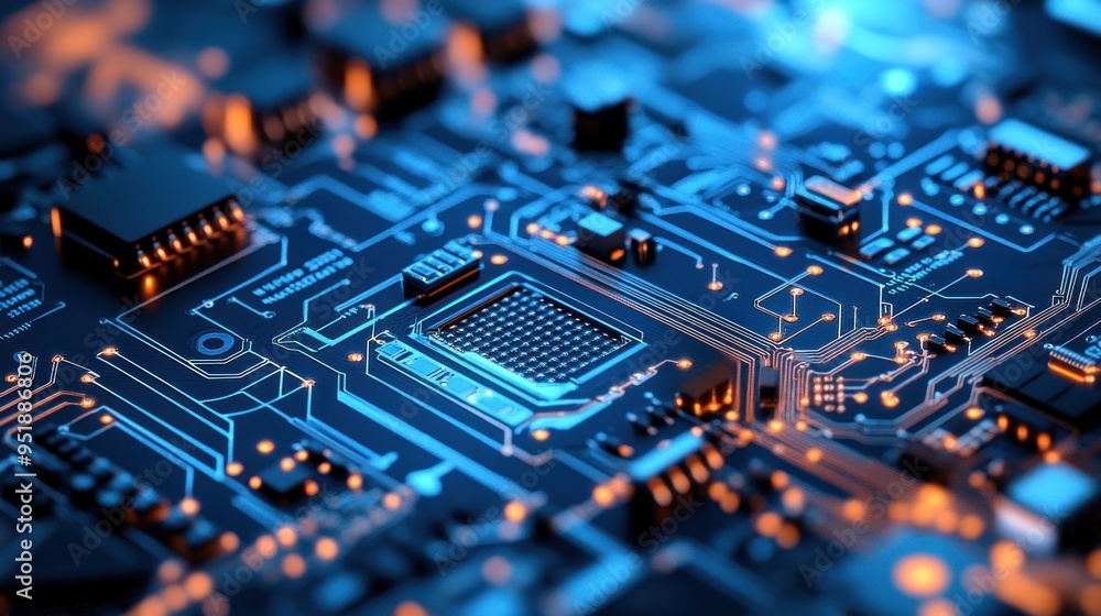 Circuit Board Macro Circuit Board Macro