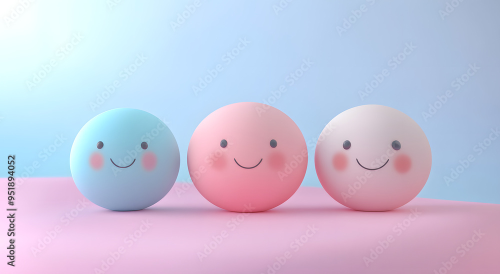 “Three Cute Smiling Emojis Floating on a Minimalist Pastel Background, Bringing a Cheerful and Playful Vibe to the Design, Perfect for Lighthearted Digital Art and Expressive Social Media Content”
“Three Cute Smiling Emojis Floating on a Minimalist Pastel Background, Bringing a Cheerful and Playful Vibe to the Design, Perfect for Lighthearted Digital Art and Expressive Social Media Content”