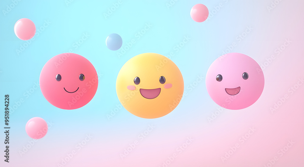 “Three Cute Smiling Emojis Floating on a Minimalist Pastel Background, Bringing a Cheerful and Playful Vibe to the Design, Perfect for Lighthearted Digital Art and Expressive Social Media Content”
“Three Cute Smiling Emojis Floating on a Minimalist Pastel Background, Bringing a Cheerful and Playful Vibe to the Design, Perfect for Lighthearted Digital Art and Expressive Social Media Content”