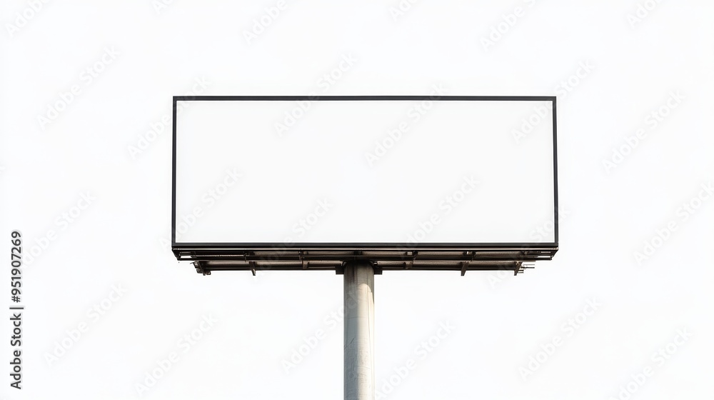 Blank Billboard on White Background. Blank Billboard on White Background.