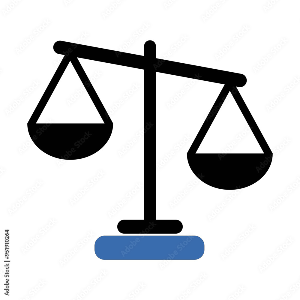 Scale of justice icon. Scale of justice icon.