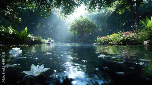 The Garden of Eden: A Lush and Serene Paradise
