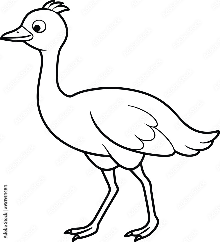 Vibrant bustard struts with a bright smile on the ground flaunting its colorful feathers and lively personality
Vibrant bustard struts with a bright smile on the ground flaunting its colorful feathers and lively personality
